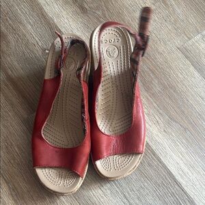 Crocs wedge sandals